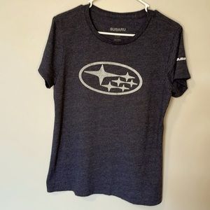 Subaru Short Sleeve Tee Shirt, Gray, Size L
